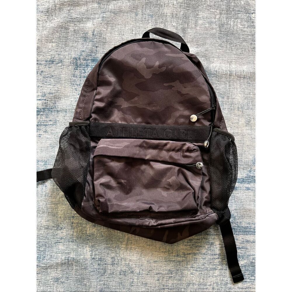 NWOT Athleta Girl Black Gray Camo Limitless Backpack
